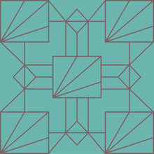Load image into Gallery viewer, Geometric Art Deco Peel & Stick Wallpaper N013027