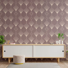 Load image into Gallery viewer, Geometric Art Deco Peel & Stick Wallpaper N013028