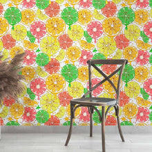 Load image into Gallery viewer, Citrus Fruits Peel & Stick Wallpaper N013060