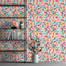 Load image into Gallery viewer, Geometric Retro Peel & Stick Wallpaper N013084