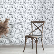 Load image into Gallery viewer, Leaves P&B Peel & Stick Wallpaper N013093