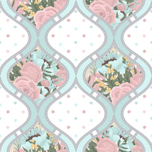 Load image into Gallery viewer, Floral Waves Peel & Stick Wallpaper N013096