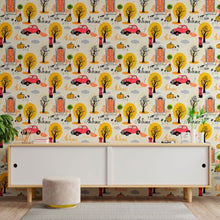 Load image into Gallery viewer, Vintage Autumn Peel & Stick Wallpaper N013099