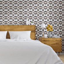 Load image into Gallery viewer, Abstract Waves Retro Peel & Stick Wallpaper N013104