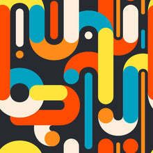 Load image into Gallery viewer, Abstract Geometric Shapes Peel & Stick Wallpaper N013113