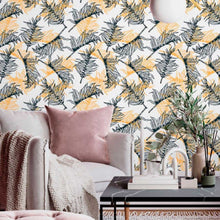 Load image into Gallery viewer, Leaves of Palm Trees Peel & Stick Wallpaper N013157