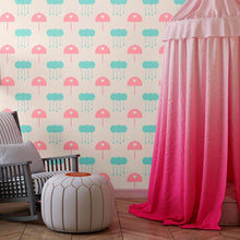 Load image into Gallery viewer, Childlike Raindrops Peel & Stick Wallpaper N013174