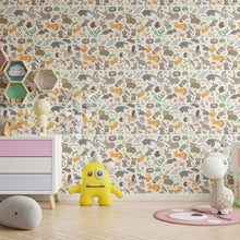 Load image into Gallery viewer, Forest Animals Peel & Stick Wallpaper N013197