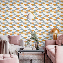 Load image into Gallery viewer, Abstract Geometric Shapes Peel & Stick Wallpaper N013224