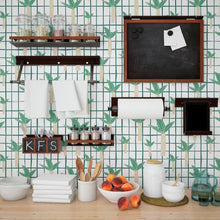 Load image into Gallery viewer, Jungle Grid Peel & Stick Wallpaper N013237