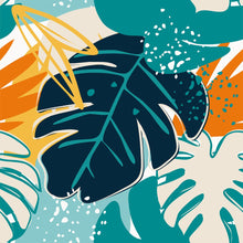 Load image into Gallery viewer, Tropical Leaves Peel & Stick Wallpaper N013241