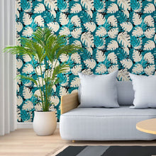 Load image into Gallery viewer, Abstract Leaves Peel & Stick Wallpaper N013243