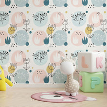 Load image into Gallery viewer, Floral Scandinavian Peel & Stick Wallpaper N013278