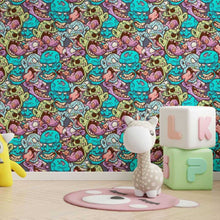 Load image into Gallery viewer, Cartoon Zombies Teen Peel & Stick Wallpaper N013300