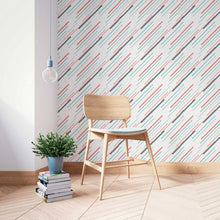 Load image into Gallery viewer, Dash Striped Peel & Stick Wallpaper N014014