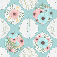 Load image into Gallery viewer, Ornamental Flowers Peel & Stick Wallpaper N014015