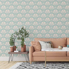 Load image into Gallery viewer, Geometric Art Deco Peel & Stick Wallpaper N014028