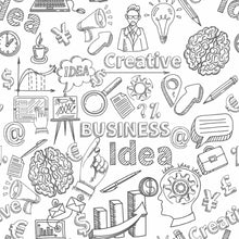 Load image into Gallery viewer, Busines To Color Peel & Stick Wallpaper N014035