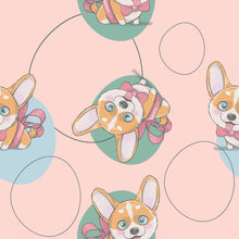 Load image into Gallery viewer, Childlike Corgi Peel & Stick Wallpaper N014038