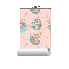 Load image into Gallery viewer, Childlike Corgi Peel & Stick Wallpaper N014038