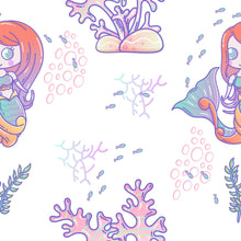 Load image into Gallery viewer, Childlike Mermaid Peel & Stick Wallpaper N014041