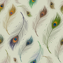 Load image into Gallery viewer, Peacock Feathers Peel & Stick Wallpaper N014047
