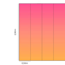 Load image into Gallery viewer, Pink Orange Gradient Peel & Stick Wallpaper N014063