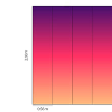Load image into Gallery viewer, Purple Orange Gradient Peel & Stick Wallpaper N014065
