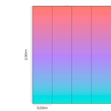 Load image into Gallery viewer, Salmon Blue Gradient Peel & Stick Wallpaper N014073