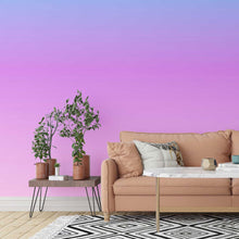 Load image into Gallery viewer, Blue Purple Gradient Peel & Stick Wallpaper N014074