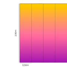 Load image into Gallery viewer, Yellow Purple Gradient Peel & Stick Wallpaper N014079