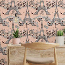 Load image into Gallery viewer, Traveling to Paris Peel & Stick Wallpaper N014109