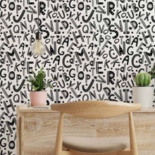 Load image into Gallery viewer, Little Letters Peel & Stick Wallpaper N014126