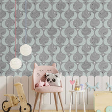 Load image into Gallery viewer, Moon Childlike Peel & Stick Wallpaper N014136
