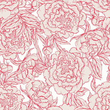 Load image into Gallery viewer, Floral Red Peel & Stick Wallpaper N014150