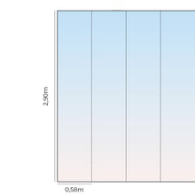 Load image into Gallery viewer, Blue Pink Gradient Peel & Stick Wallpaper N014182