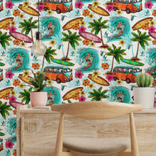 Load image into Gallery viewer, Summer Surf Peel & Stick Wallpaper N014187