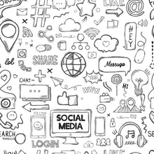 Load image into Gallery viewer, Social Media Internet Peel & Stick Wallpaper N014198