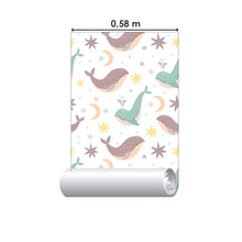 Load image into Gallery viewer, Childlike Whales Peel & Stick Wallpaper N014211