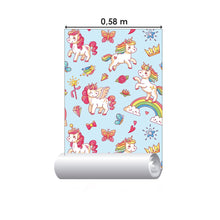 Load image into Gallery viewer, Childlike Unicorns Peel & Stick Wallpaper N015014