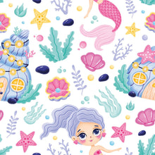 Load image into Gallery viewer, Childlike Mermaids Peel & Stick Wallpaper N015026