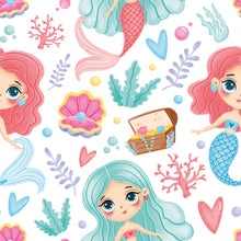 Load image into Gallery viewer, Childlike Mermaids Peel & Stick Wallpaper N015027