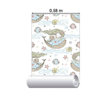 Load image into Gallery viewer, Childlike Mermaids Peel & Stick Wallpaper N015029