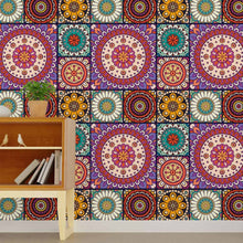Load image into Gallery viewer, Indian Mandala Colorful Peel & Stick Wallpaper N015038