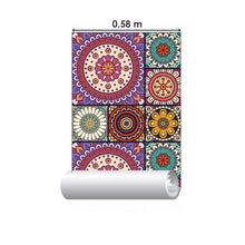 Load image into Gallery viewer, Indian Mandala Colorful Peel & Stick Wallpaper N015038