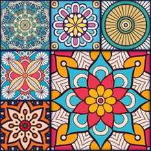 Load image into Gallery viewer, Indian Mandala Colorful Peel & Stick Wallpaper N015040