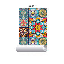 Load image into Gallery viewer, Indian Mandala Colorful Peel & Stick Wallpaper N015040