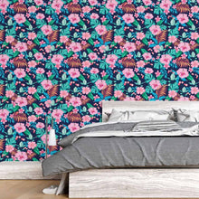 Load image into Gallery viewer, Tropical Floral Peel & Stick Wallpaper N015043