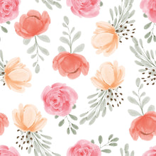 Load image into Gallery viewer, Floral Roses Watercolor Peel & Stick Wallpaper N015050