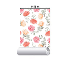 Load image into Gallery viewer, Floral Roses Watercolor Peel & Stick Wallpaper N015050